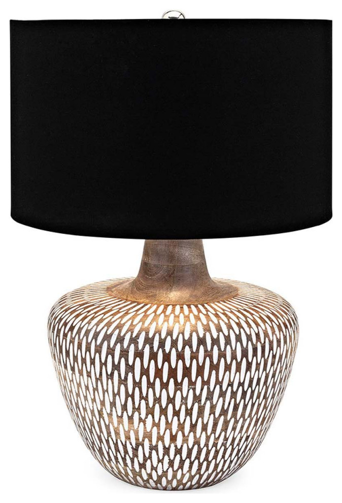 mango wood lamp base