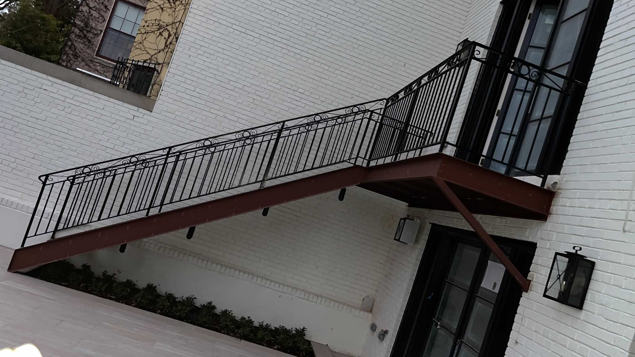 Custom Balcony w/ metal railings