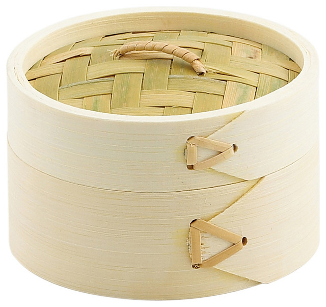 Helen Chen's Asian Kitchen Bamboo Dim Sum Steamer, Set of 2 Asian