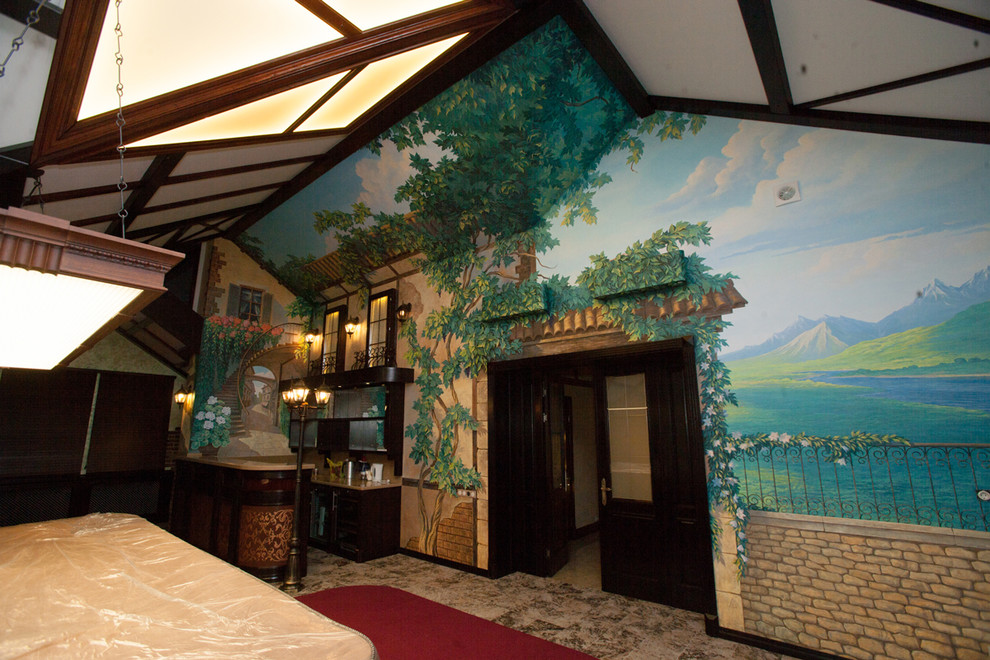 дворик/Прованс /биллиардная/ барная стойка/дуб. Роспись/альфрея/акрил