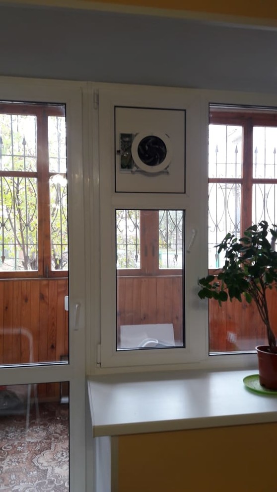 Размещение приточного клапана на окне