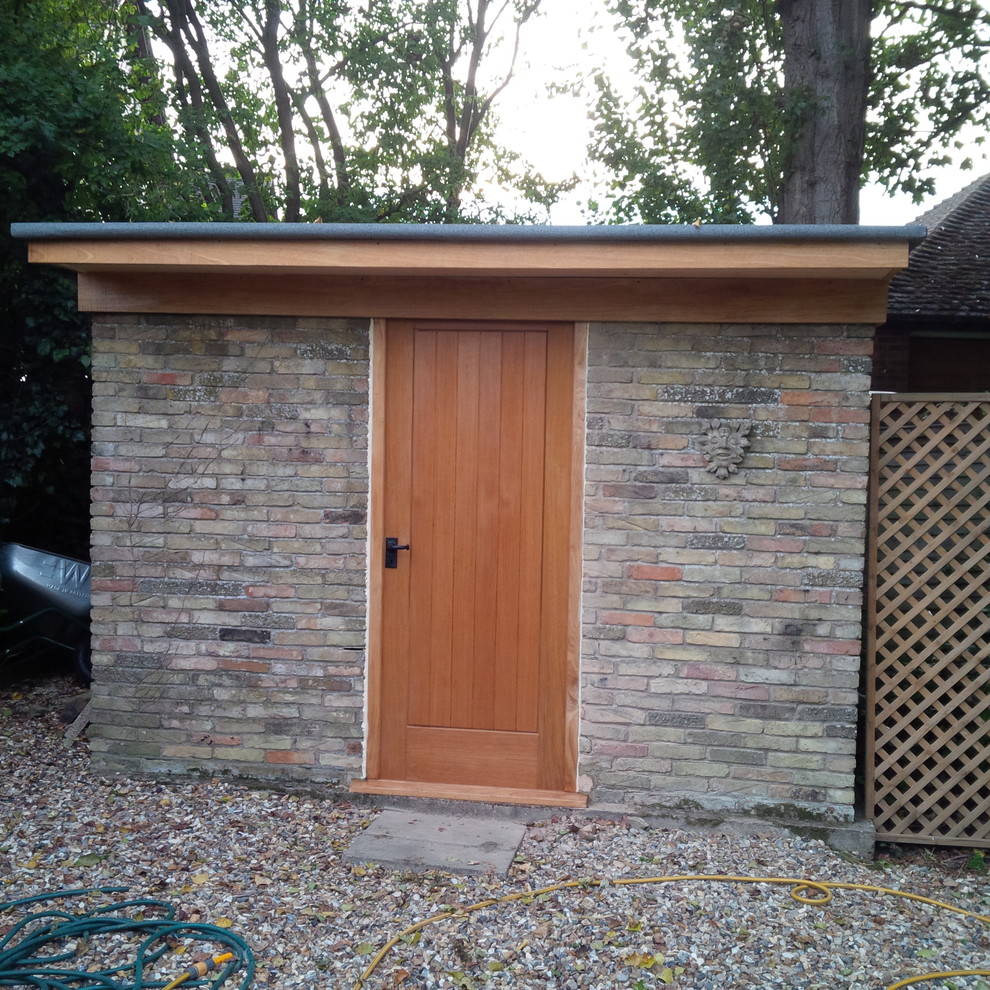 This is an example of a small modern detached garden shed in Cambridgeshire.