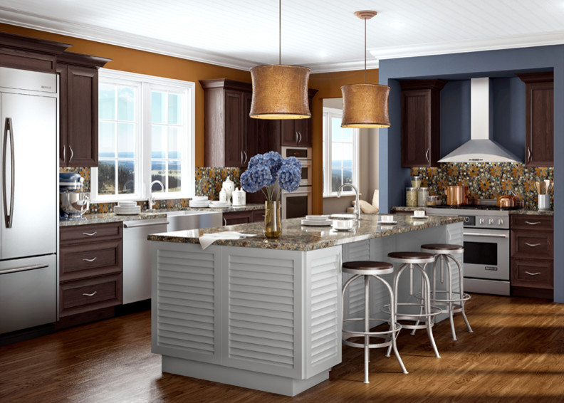 Inspiration for a transitional kitchen remodel in Denver
