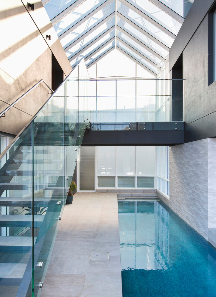Contemporary pool.