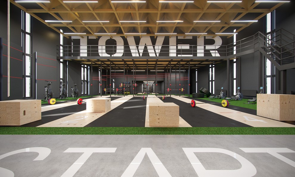 Проект интерьера спортивного клуба Black Tower Crossfit
