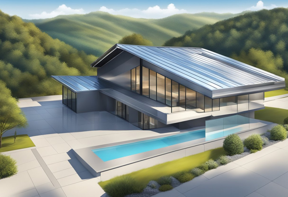 A house with a pool