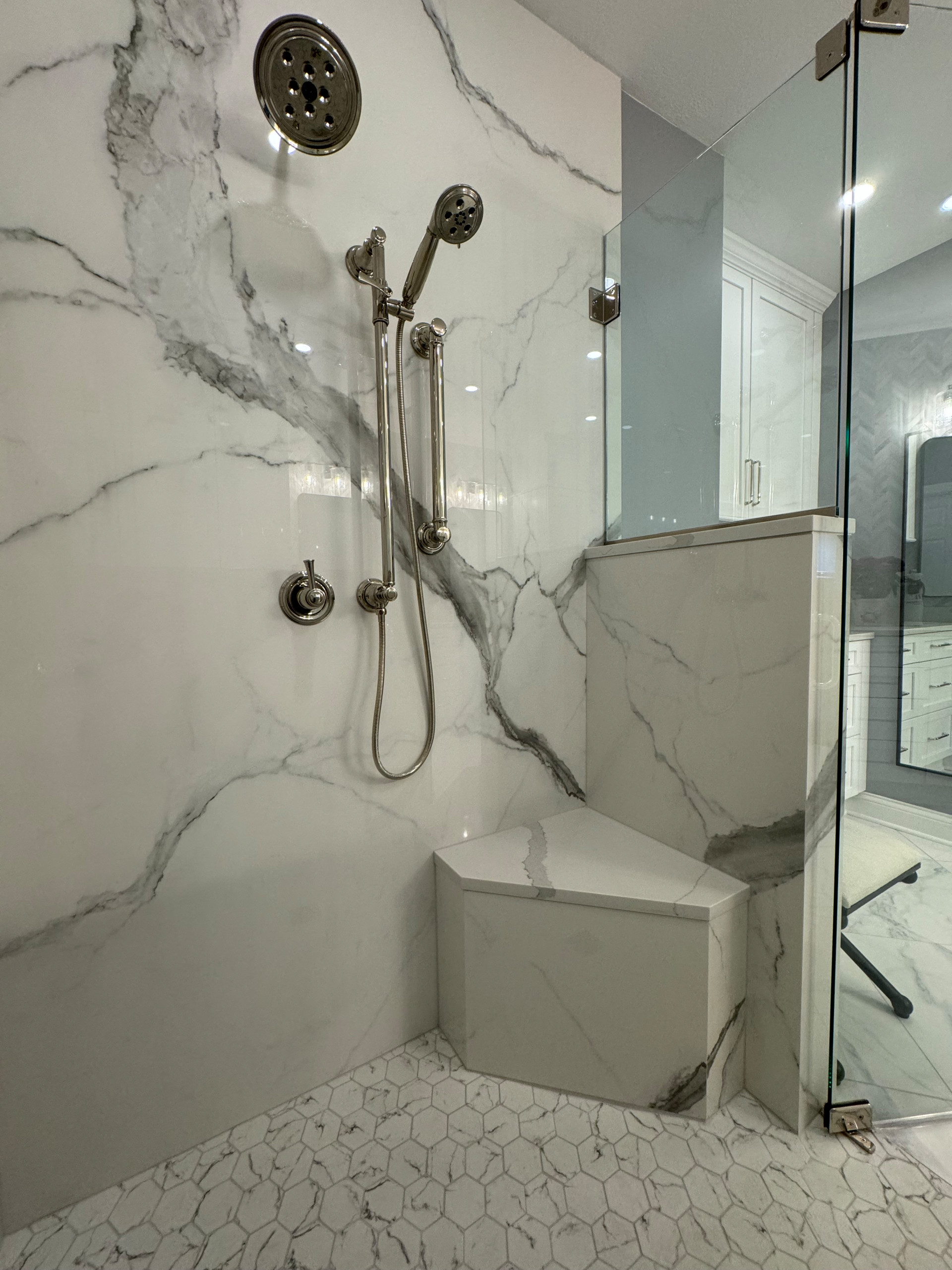 Sophisticated Haven. Primary bathroom renovation