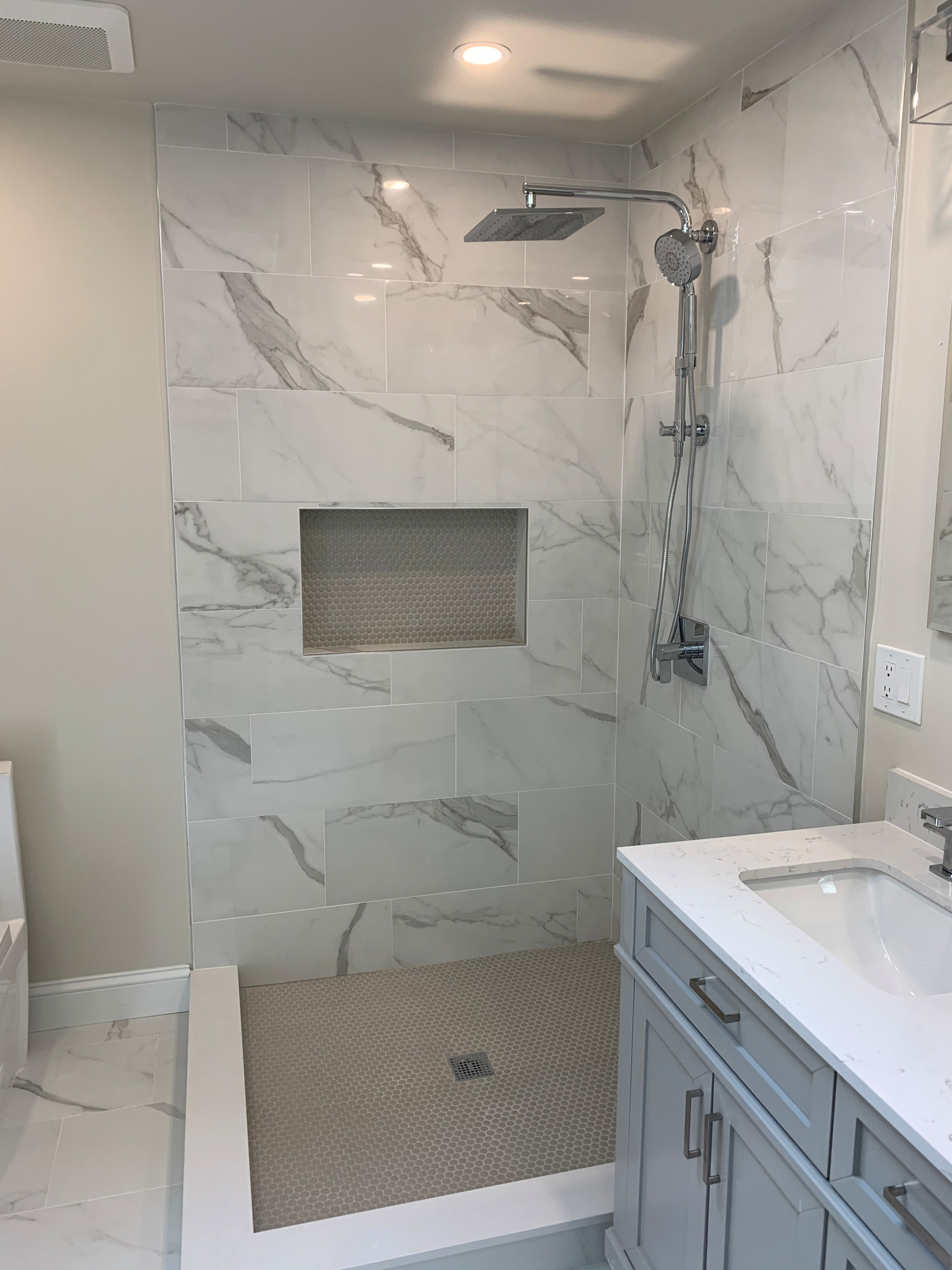 Bright & White Bathroom Remodel