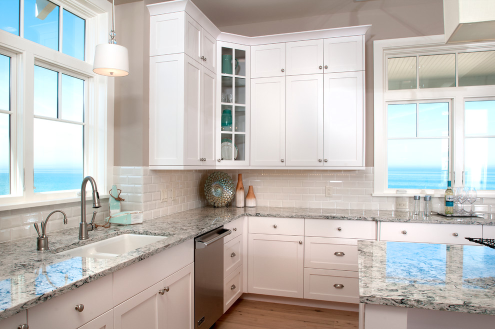 Photo of a beach style kitchen in Grand Rapids.
