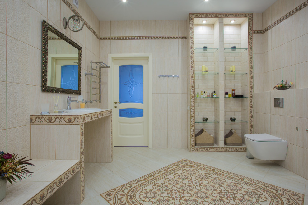 Inspiration for a large traditional bathroom in Other.
