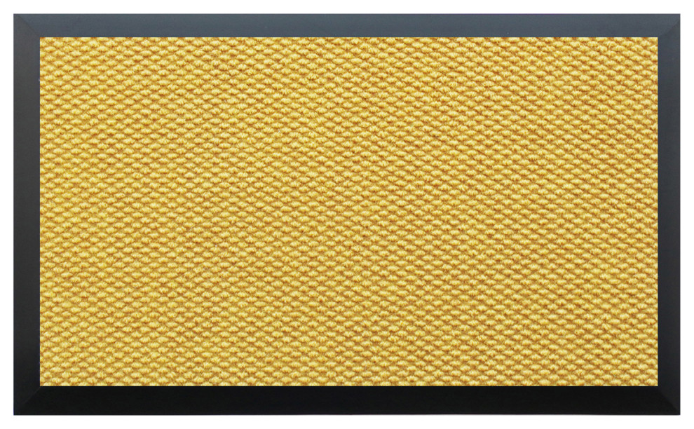 Calloway Mills Door/Entry Mat, Mustard, 3'x6' Contemporary Doormats