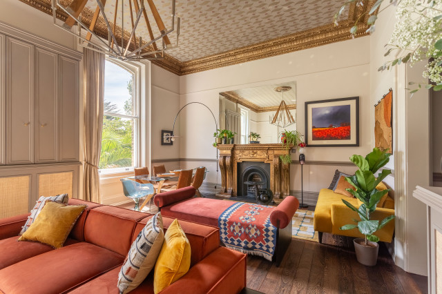 Regency Flat Hove eclectic-living-room