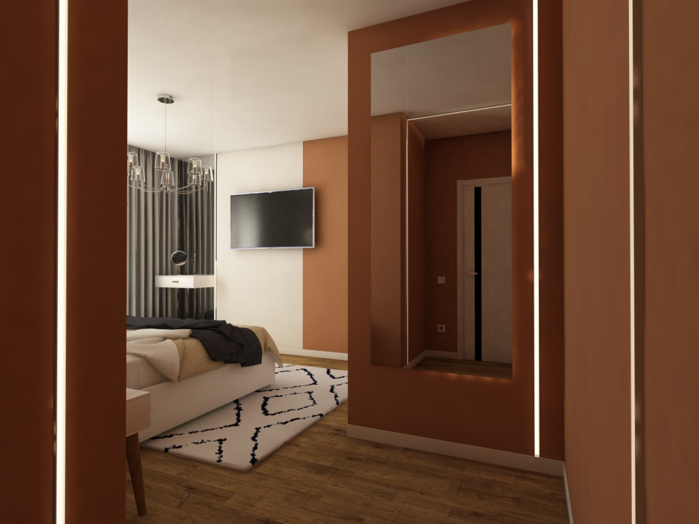 Квартира 60 кв.м. ТЗ от заказчика "Ярко и не ярко))"