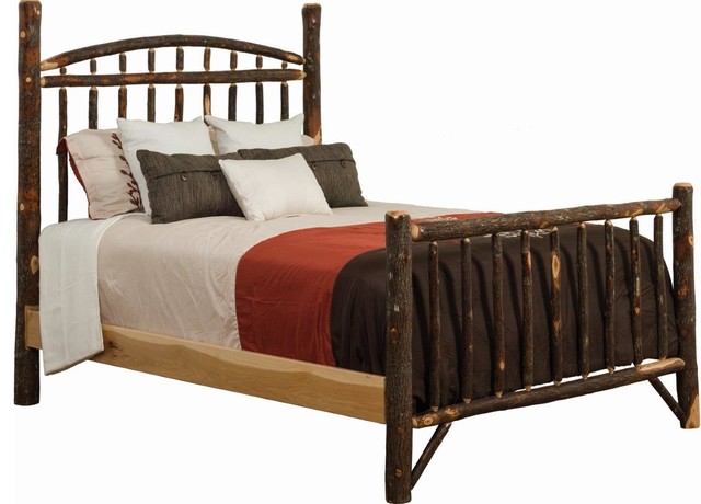 Rustic Hickory Queen Size Dakota Bed, What Size Boards For A Queen Bed
