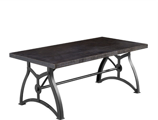 Industrial Wood & Metal Table Set - Cocktail/End/Sofa