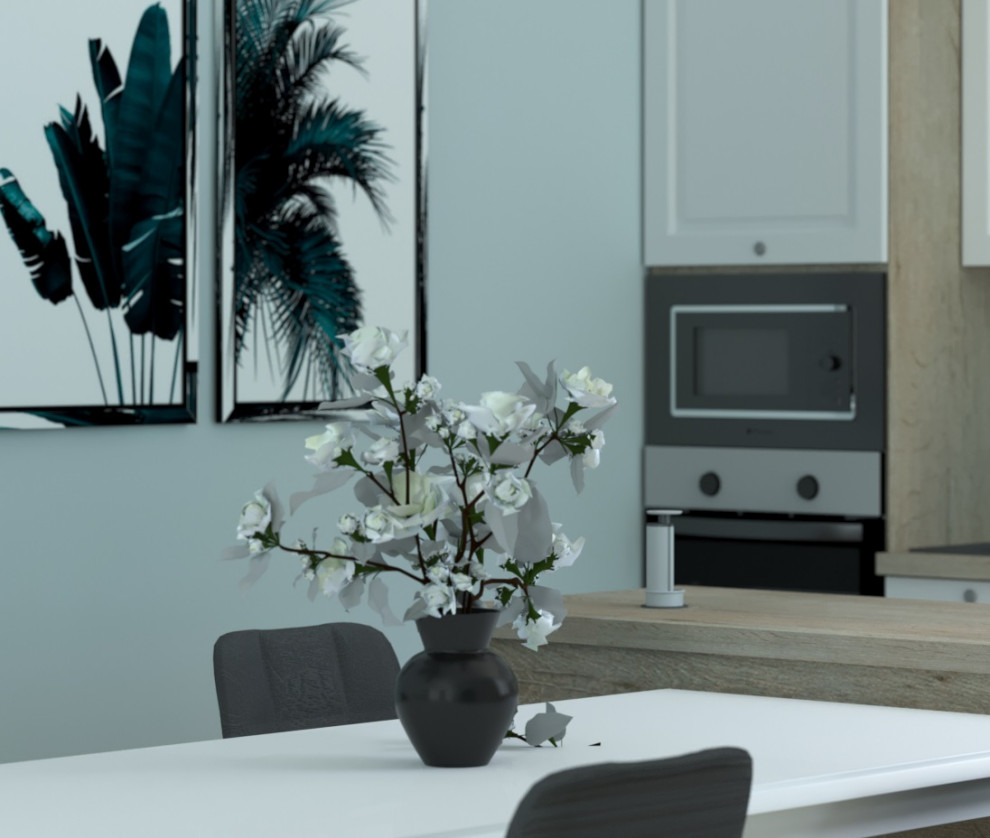 Небольшой частный дом в стиле неоклассика