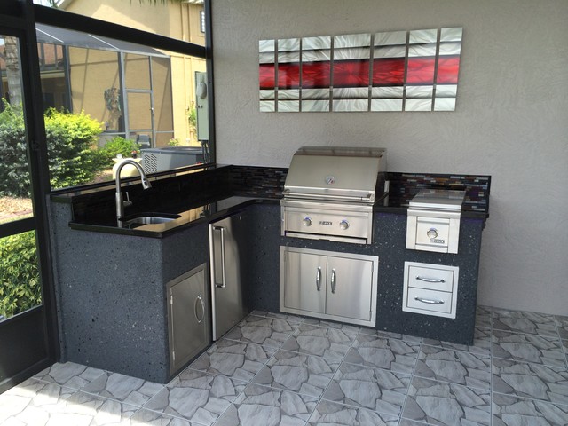 Jones Outdoor Kitchen amerikansk-craftsman-koek