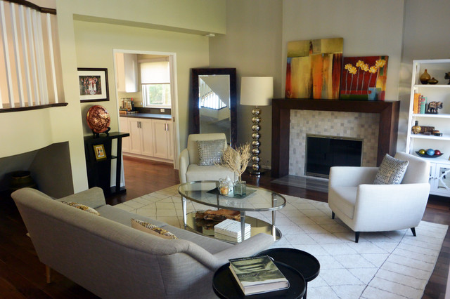 Modern Culver City 2 Story Addition Family Room Contemporary