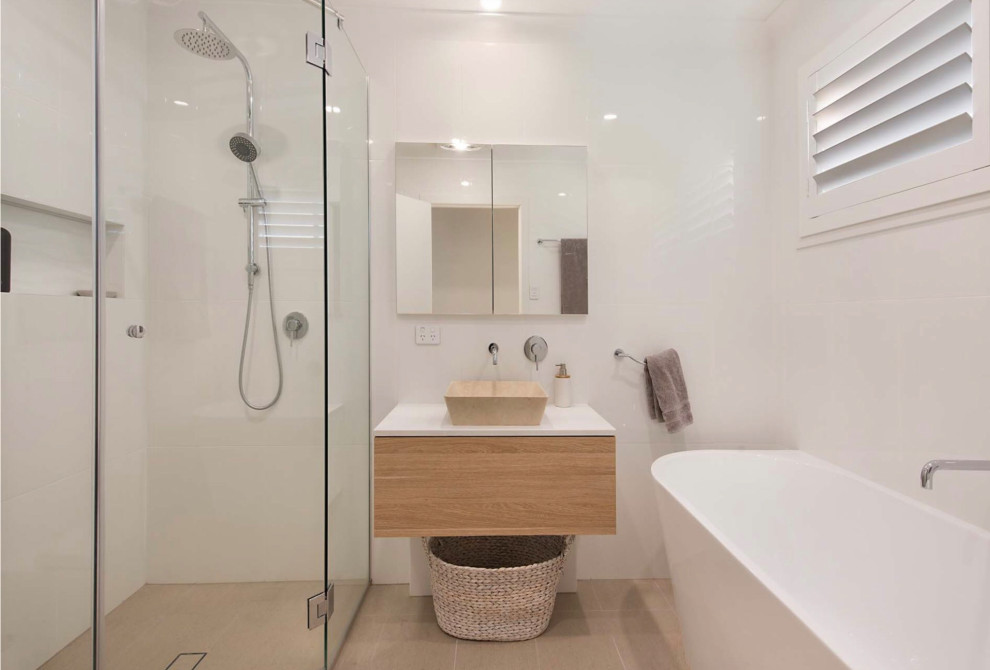 This is an example of a beach style bathroom in Sunshine Coast.