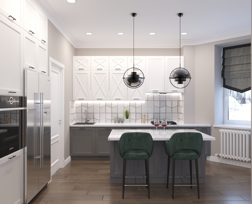 Проект реконструкции первого этажа дома в г. Отрадное, 75м.кв.