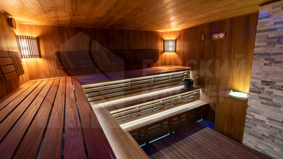 Обзор парной из экзотической и редкой древесины Фраке