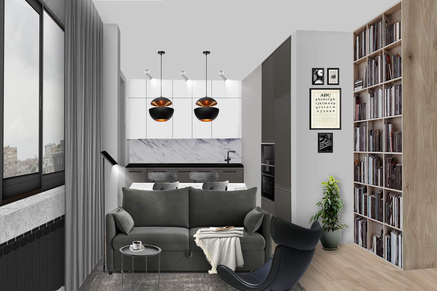 Кухня-гостиная