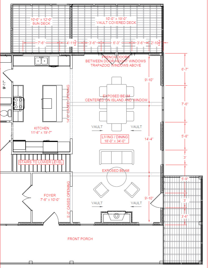 Living room / Dining room layout