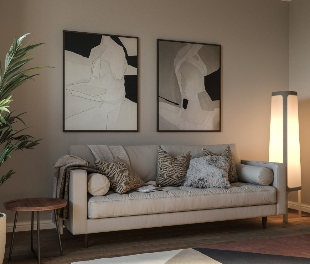 Гостиная. ЖК Среда, г.Москва