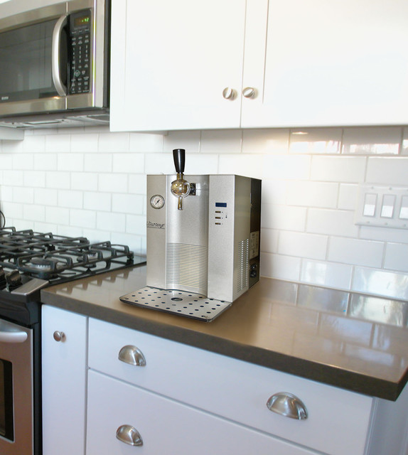 Mini Keg Beer Dispenser Contemporary Home Bar Orange County
