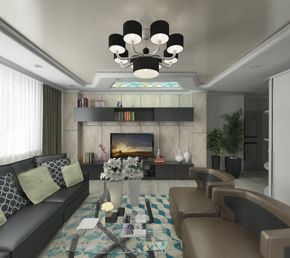 Дизайн интерьеров трёхкомнатной квартиры. Современный стиль.