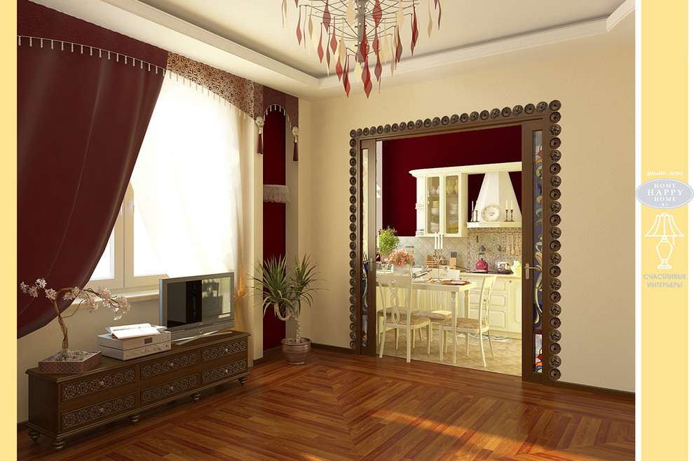 Квартира на Астрадамском проезде Колониальный стиль