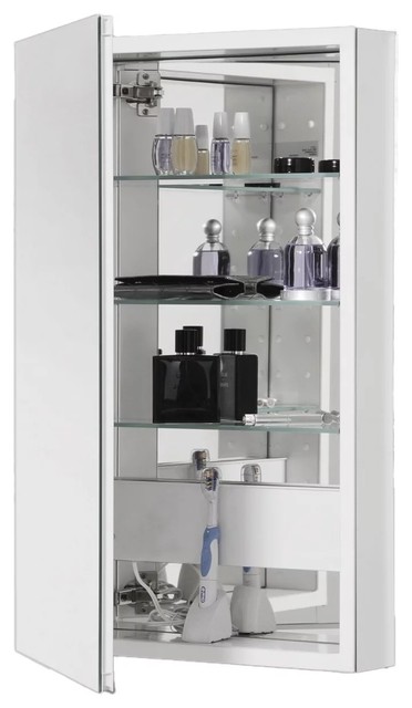 Robern Plm2040w Pl Series Single Door 19 25 X39 63 Medicine Cabinet Mirrored