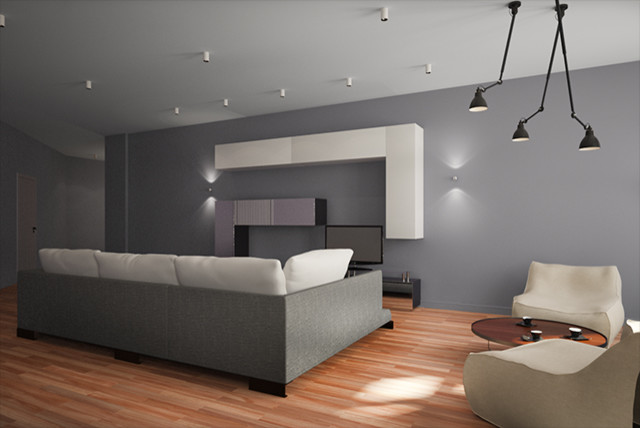 Яркая минималистичная квартира