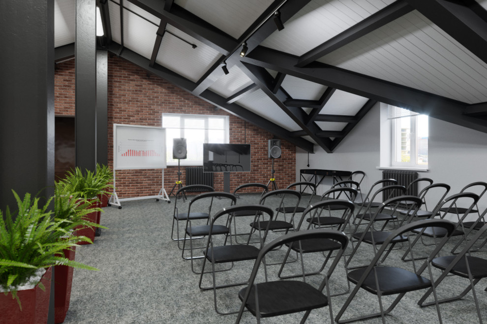 Офис на мансардном этаже