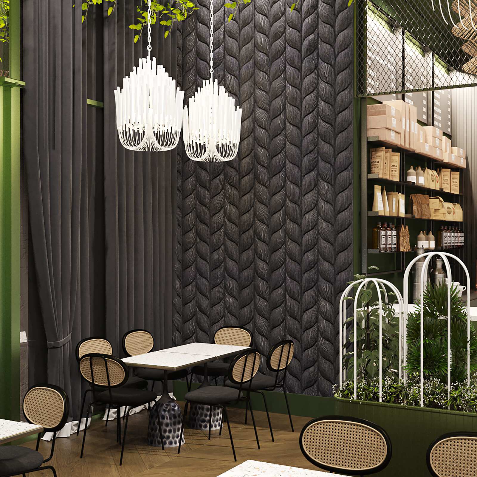 Дизайн-проект интерьера Кафе-Кондитерская