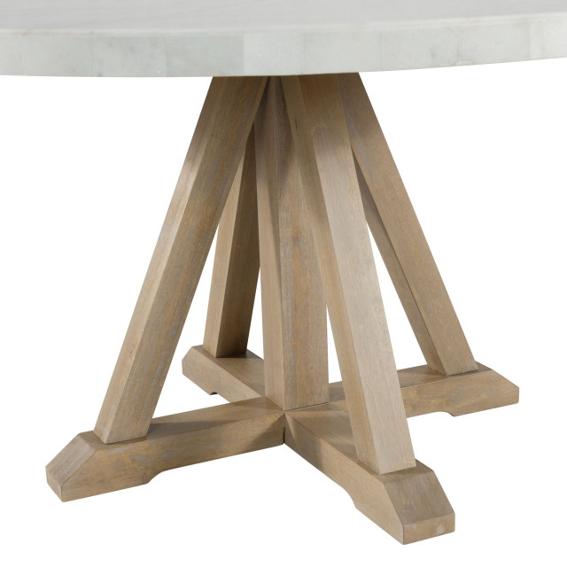 Picket House Furnishings Liam Round Dining Table - Transitional ...