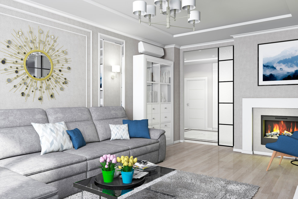 Дизайн интерьера трехкомнатной квартиры в ЖК "Граф Орлов"