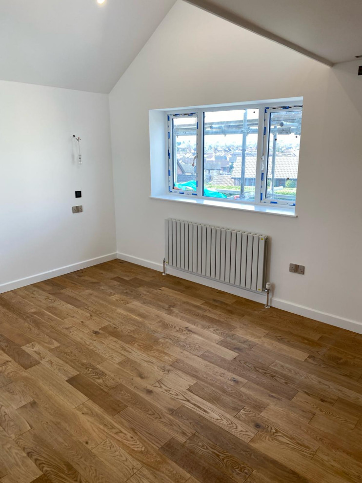 New Master bedroom with double height ceiling