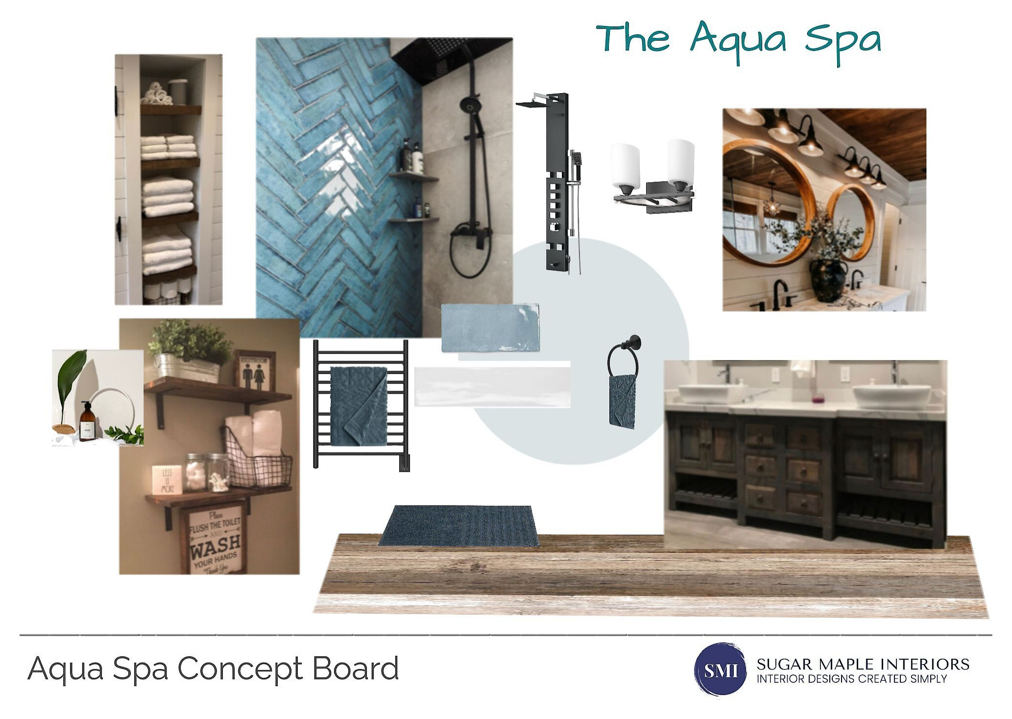 Aqua Spa Concept Board