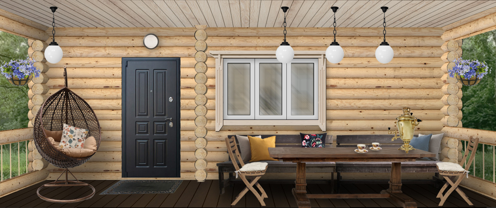 Дача в русском стиле