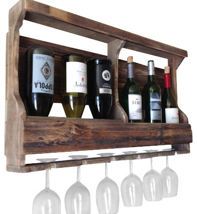 Barn Wood Wine Rack - Rustic - Wine Racks - by (del)Hutson Designs