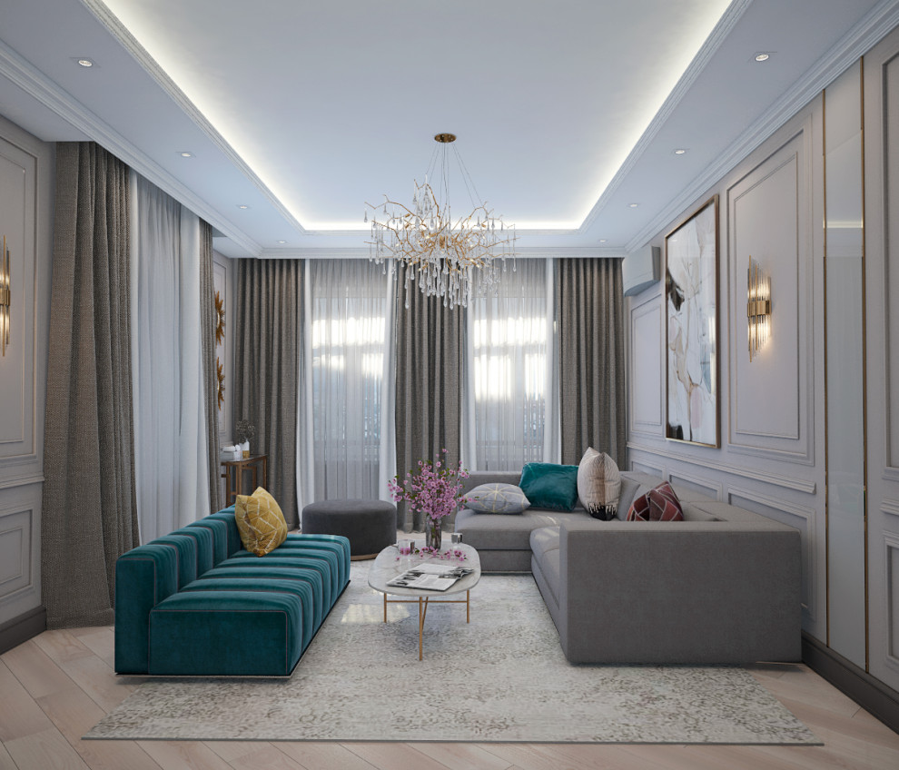 Гостиная в ЖК Дворянский