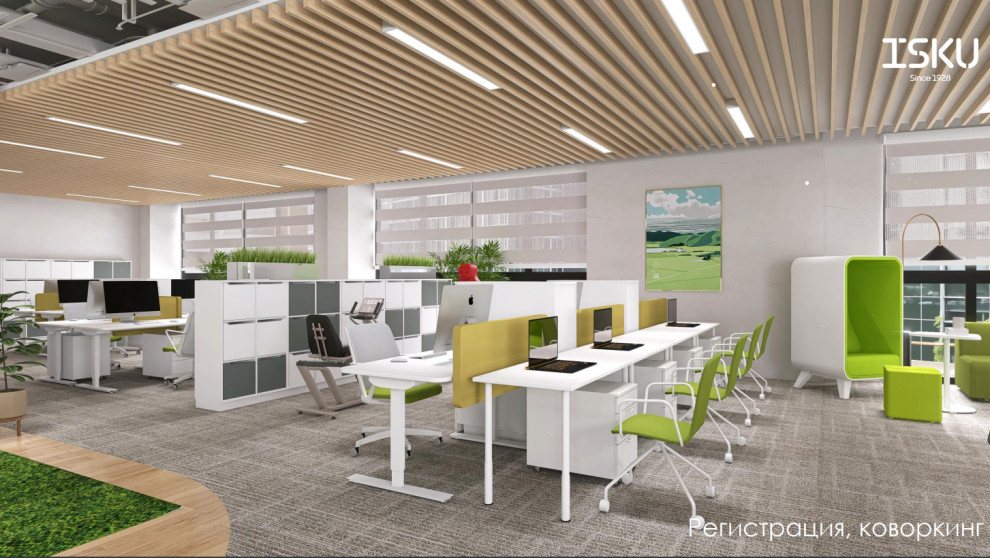 Концепт офиса Haleon разработан совместно с финской компанией ISKU