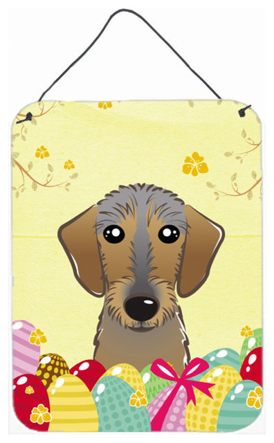 Wirehaired Dachshund Easter Egg Hunt Wall or Door Hanging Prints ...