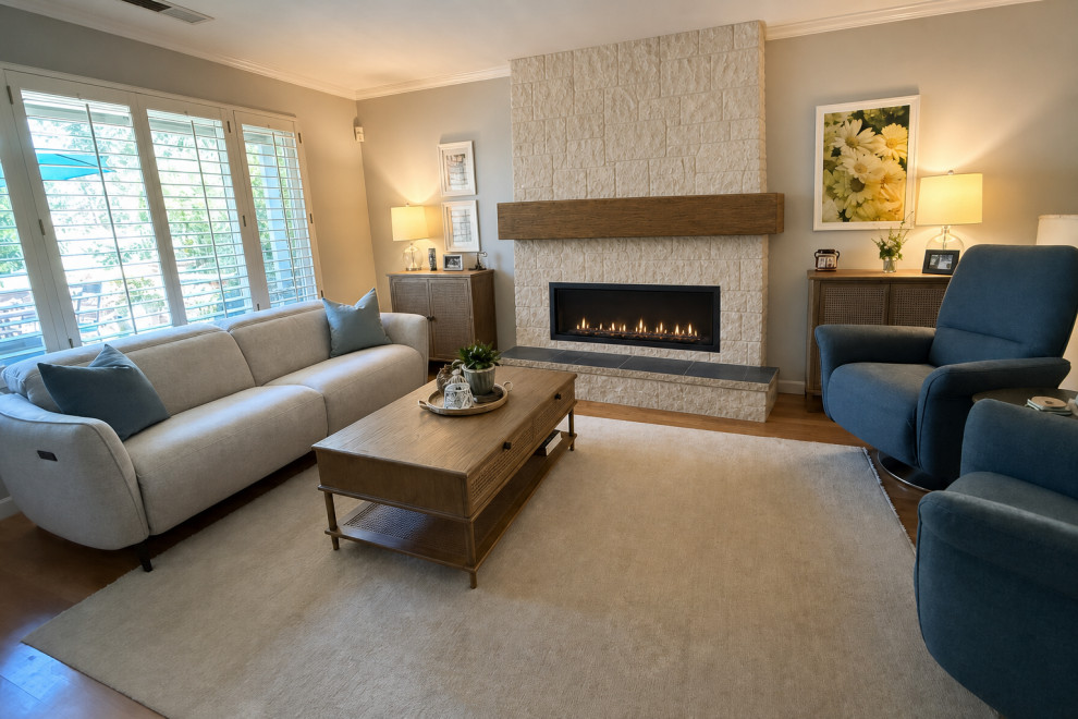 AFTER: NATUZZI SEATING & UTTERMOST TABLES