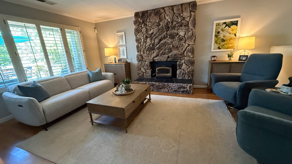 AFTER: NATUZZI SEATING & UTTERMOST TABLES