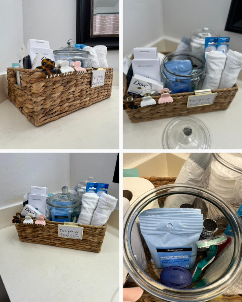 Calming Home by Venus bathroom counter organization baskets for guests
