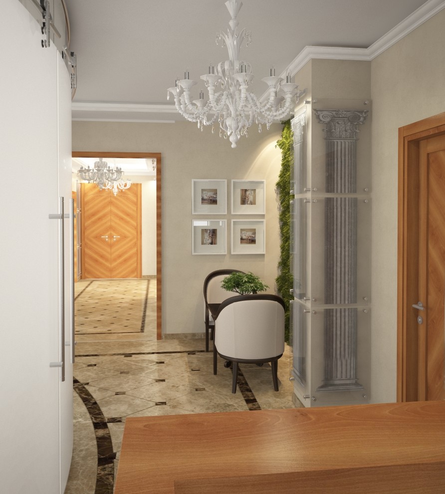 Офис для женщины руководителя в неоклассическом стиле