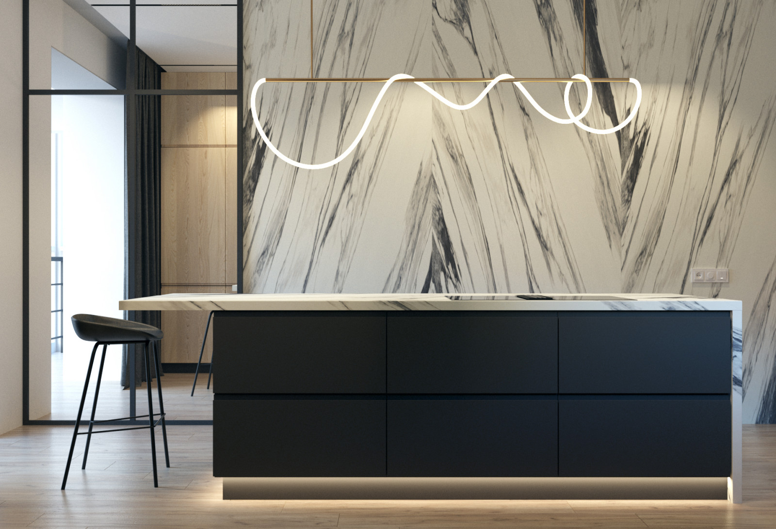 Дизайн проект 3-х комнатной квартиры г. Курск