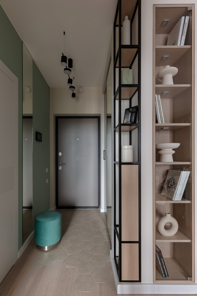 Однокомнатная квартира в бирюзовых тонах